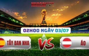 Soi Kèo Tây Ban Nha vs Áo 02h00 Ngày 03/07
